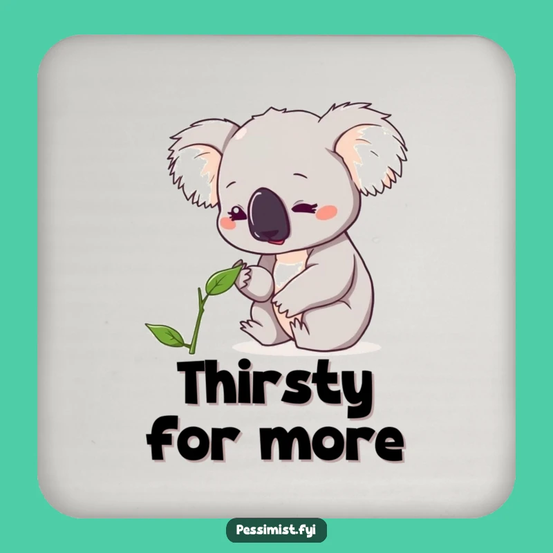 Funny Koala Leaf Coasters - Protect Surfaces with Eco-Humorous Style